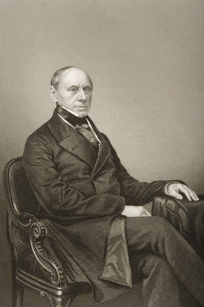 Graf Ernst Philipp Brunnow (1797-1875), graviert von D.J. Pound nach einem Foto, aus 